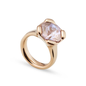 Кольцо ANI0789 "Rock n pink" XL Золот. роз.