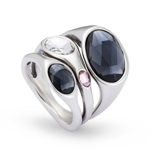 Кольцо ANI0809 "Sunshine" L Серебр. цв.