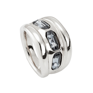 Кольцо ANI0711 "Голубая луна" L Зол. цвет