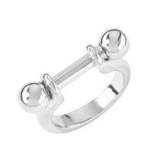 Кольцо UNOde50 ANI0642 Основа "No.1" L Серебряный цвет