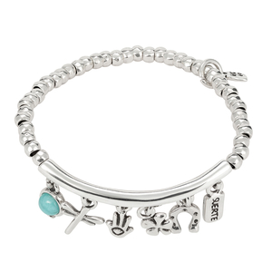Браслет UNOde50 PUL2199 "Ключ от удачи" Серебряный цвет M